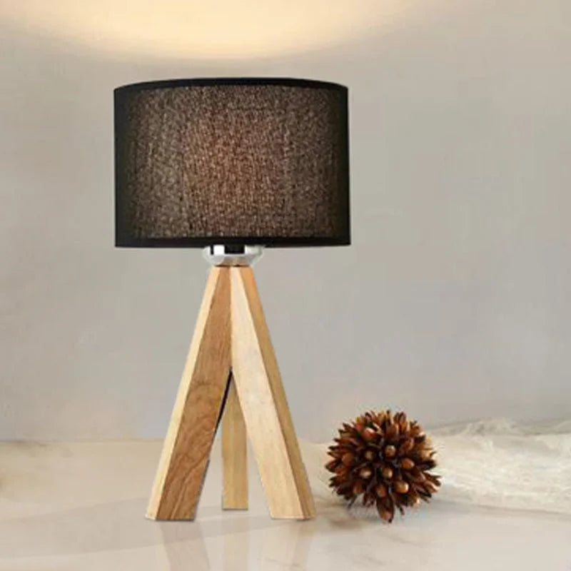 Monzzi Wooden Table Lamp for Bedroom and Office