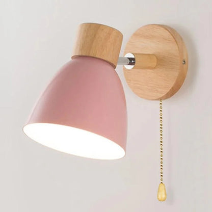 Nordic Style LED Wall Lamp in Wood for Elegant Monzzi Decor