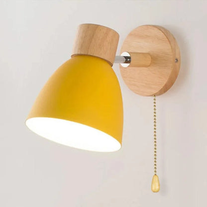 Nordic Style LED Wall Lamp in Wood for Elegant Monzzi Decor