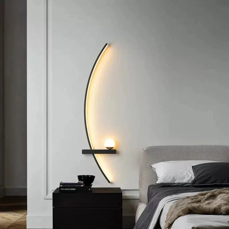 Contemporary Minimalist LED Wall Sconce with Remote Control by Monzzi
