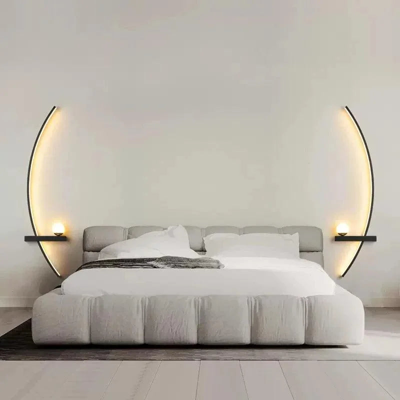 Contemporary Minimalist LED Wall Sconce with Remote Control by Monzzi