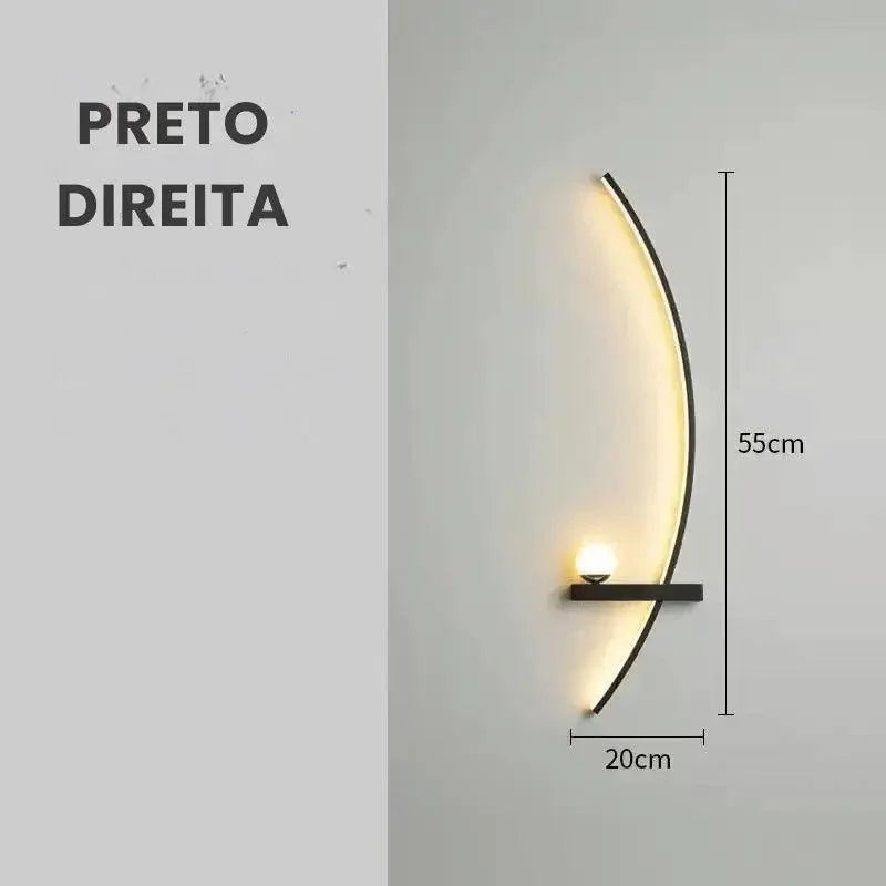 Contemporary Minimalist LED Wall Sconce with Remote Control by Monzzi