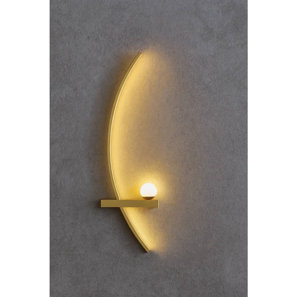 Contemporary Minimalist LED Wall Sconce with Remote Control by Monzzi