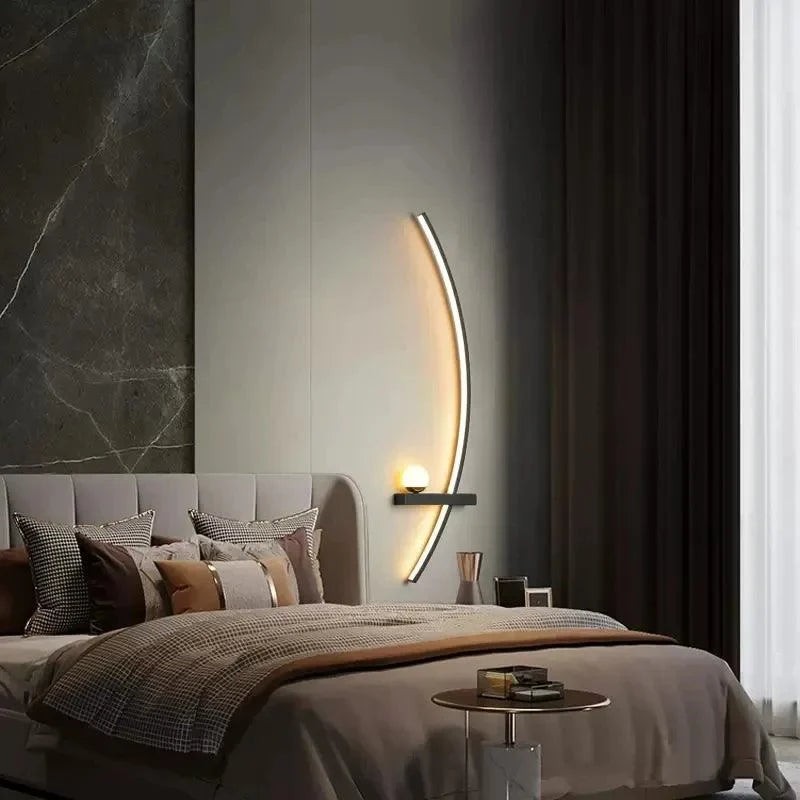 Contemporary Minimalist LED Wall Sconce with Remote Control by Monzzi