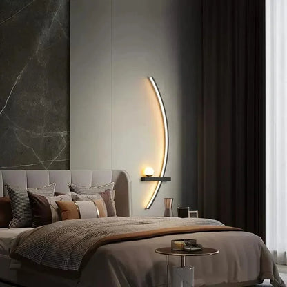 Contemporary Minimalist LED Wall Sconce with Remote Control by Monzzi