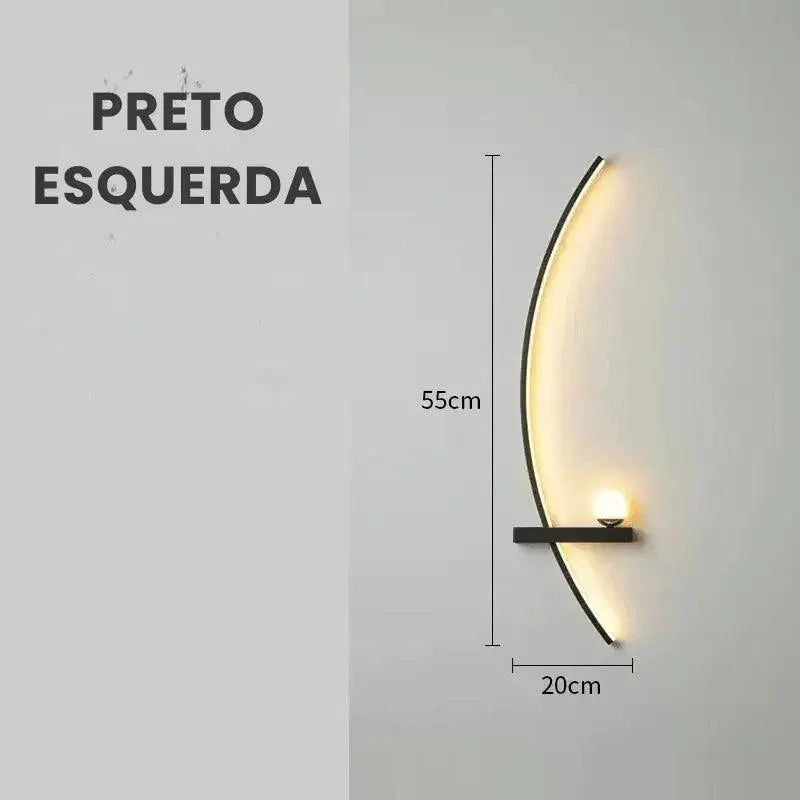 Contemporary Minimalist LED Wall Sconce with Remote Control by Monzzi