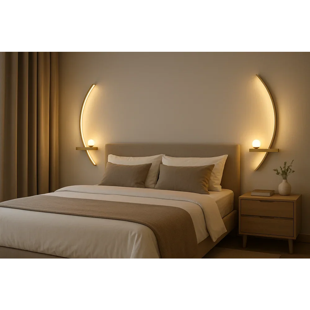 Contemporary Minimalist LED Wall Sconce with Remote Control by Monzzi