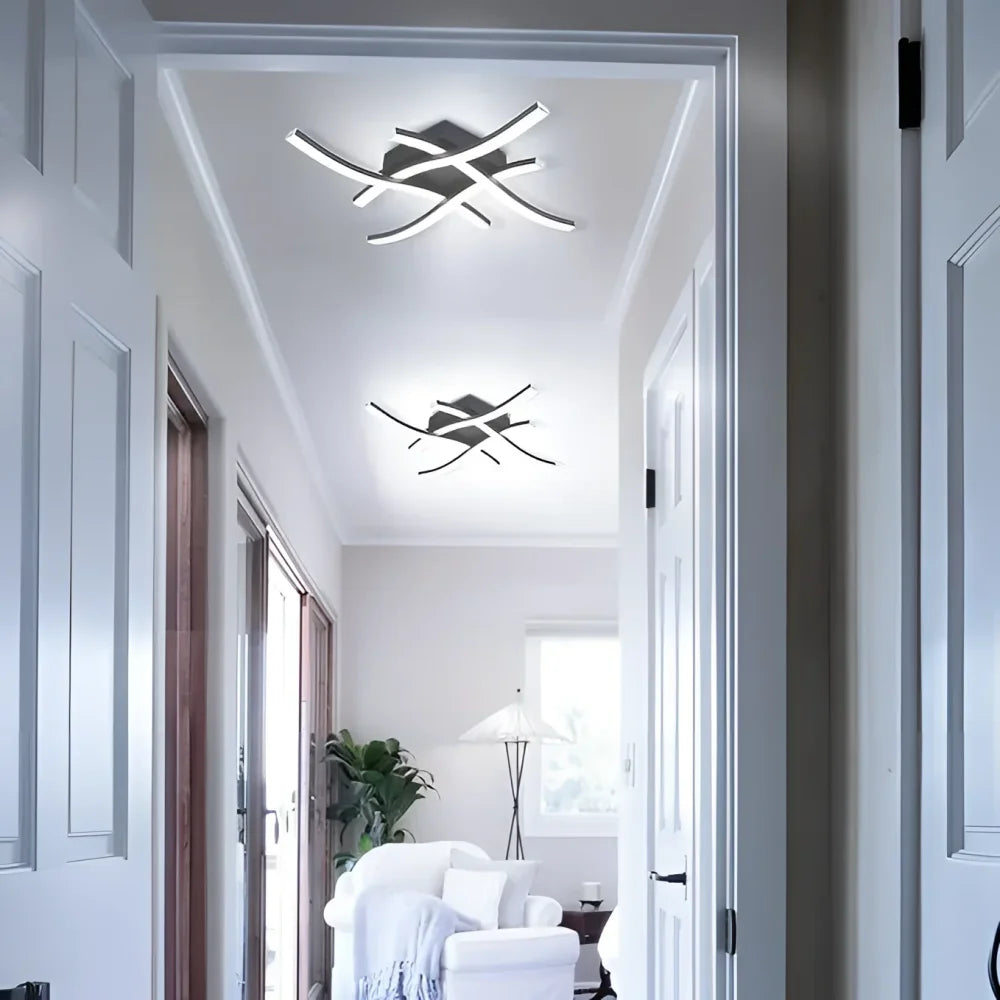 Monzzi Curved LED Lamp with 3 Color Options for Living Room and Bedroom