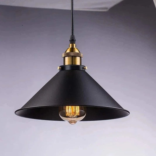 Nordic Style Vintage Black Iron Pendant Lamp for Elegant Monzzi Decor