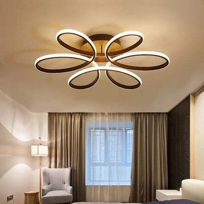 Aluminum Floral Design Ceiling Lamp for Living Room and Bedroom - Monzzi