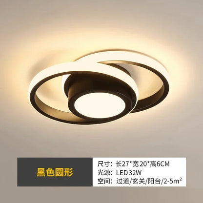 Contemporary LED Ceiling Light with 3 Color Options for Bedroom and Living Room