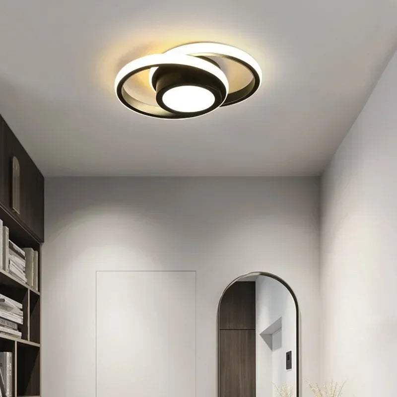 Contemporary LED Ceiling Light with 3 Color Options for Bedroom and Living Room