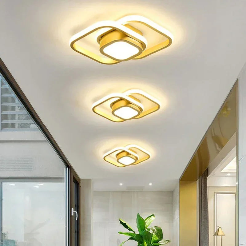 Contemporary LED Ceiling Light with 3 Color Options for Bedroom and Living Room