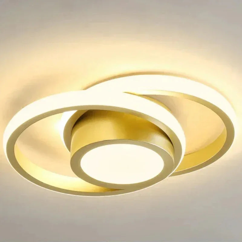 Contemporary LED Ceiling Light with 3 Color Options for Bedroom and Living Room