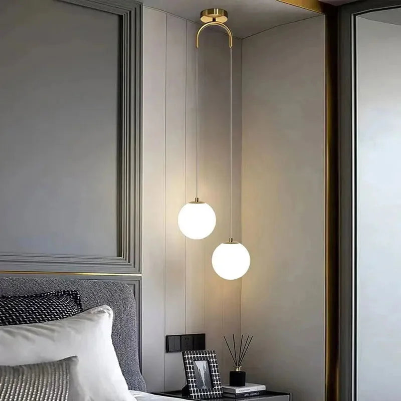 Monzzi LED Glass Pendant Light for Living Room and Bedroom