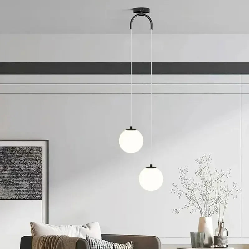 Monzzi LED Glass Pendant Light for Living Room and Bedroom