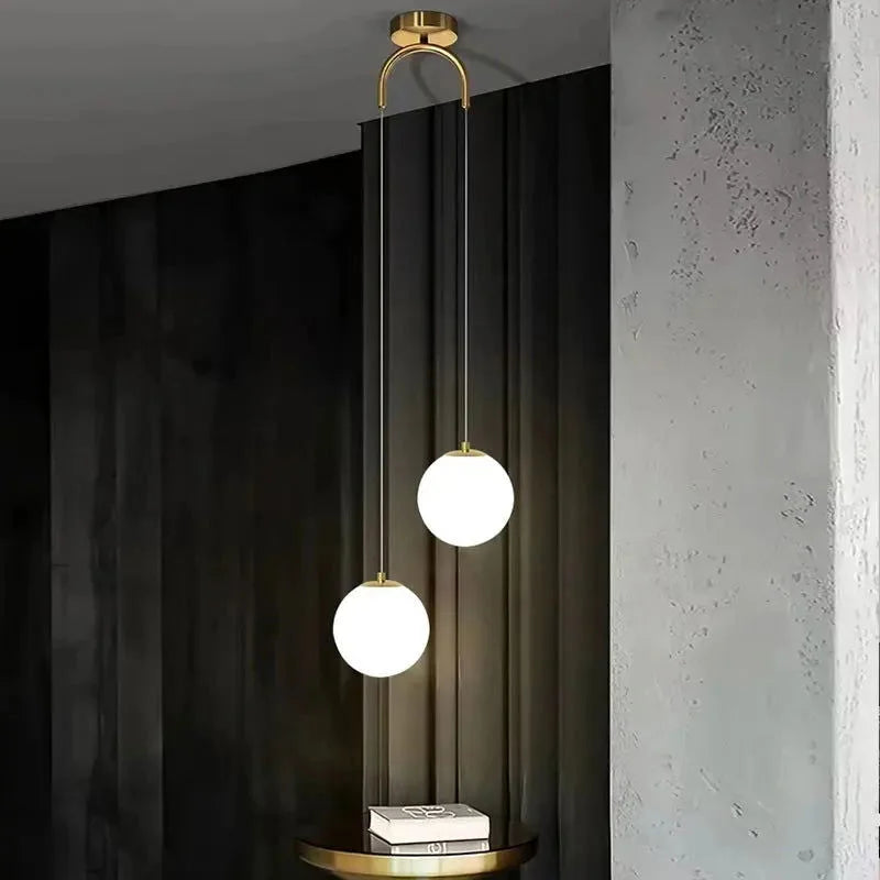 Monzzi LED Glass Pendant Light for Living Room and Bedroom
