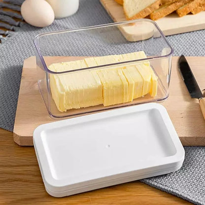 Butter Dish with Built-In Slicer for Kitchen and Dining
