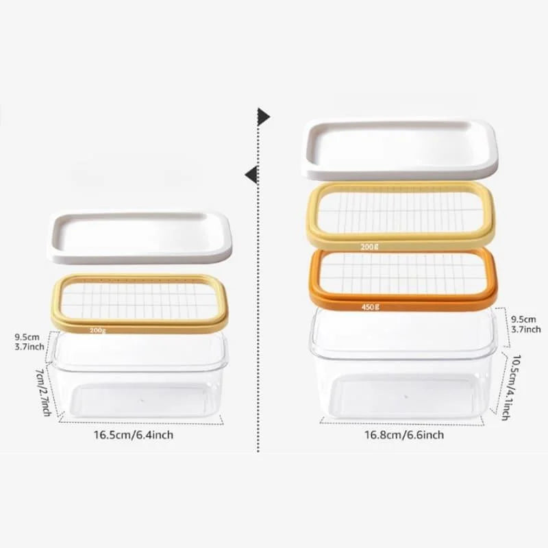 Butter Dish with Built-In Slicer for Kitchen and Dining