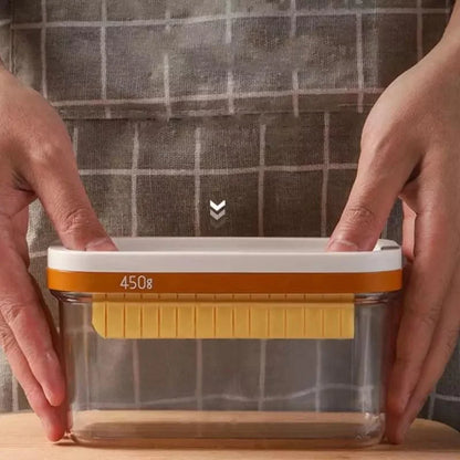 Butter Dish with Built-In Slicer for Kitchen and Dining