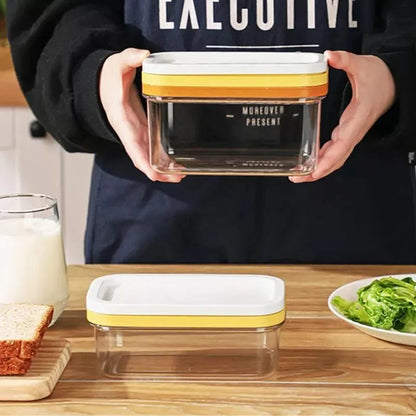 Butter Dish with Built-In Slicer for Kitchen and Dining