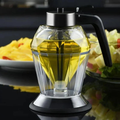 Monzzi Glass Honey Dispenser with Stainless Steel Base
