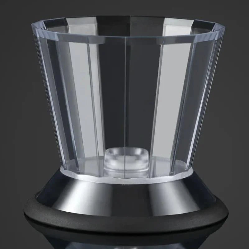 Monzzi Glass Honey Dispenser with Stainless Steel Base
