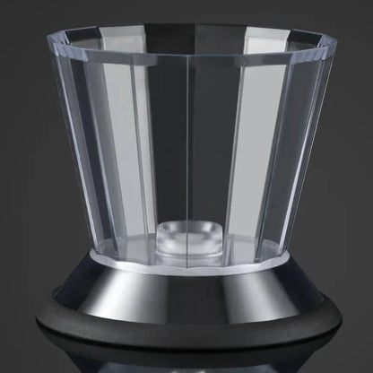 Monzzi Glass Honey Dispenser with Stainless Steel Base