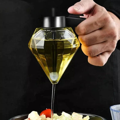 Monzzi Glass Honey Dispenser with Stainless Steel Base