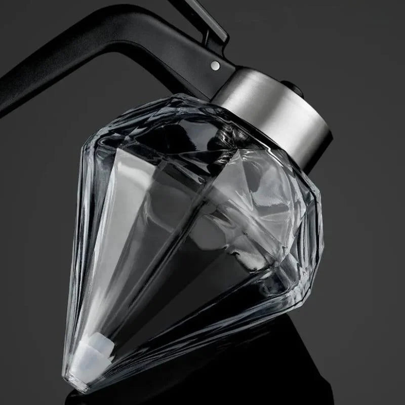 Monzzi Glass Honey Dispenser with Stainless Steel Base