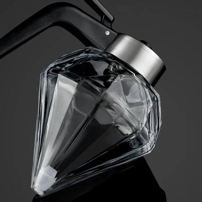 Monzzi Glass Honey Dispenser with Stainless Steel Base
