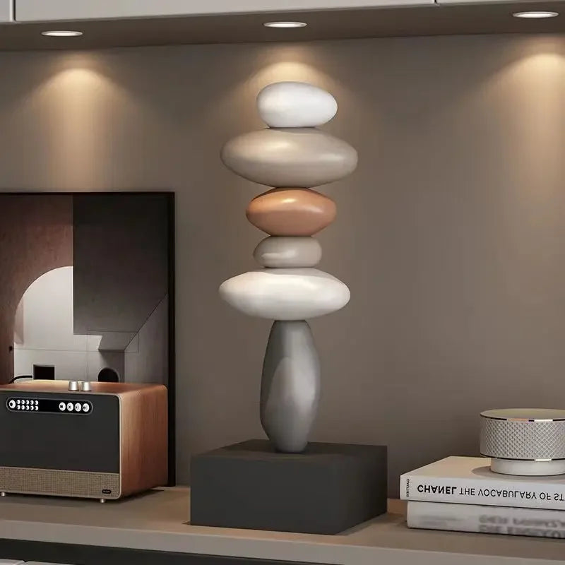 Modern Monzzi Style Decorative Resin Miniatures for Office and Living Room