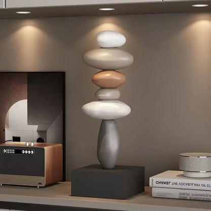 Modern Monzzi Style Decorative Resin Miniatures for Office and Living Room