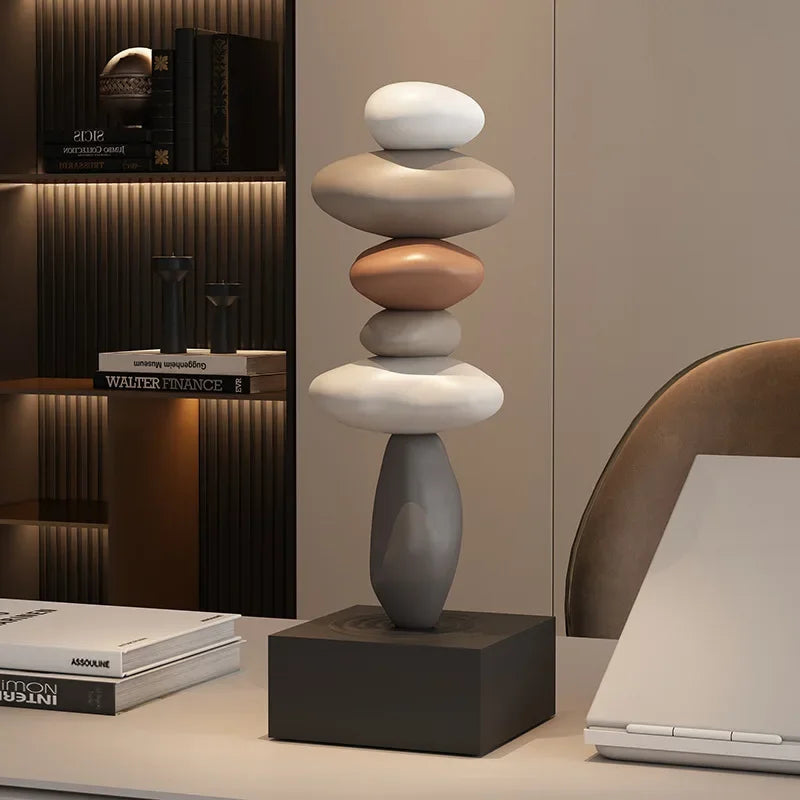 Modern Monzzi Style Decorative Resin Miniatures for Office and Living Room