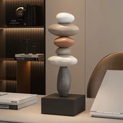 Modern Monzzi Style Decorative Resin Miniatures for Office and Living Room