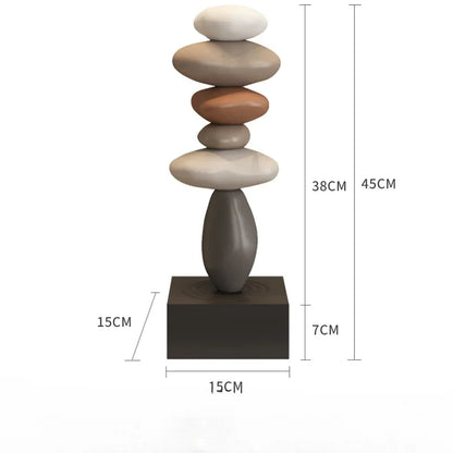 Modern Monzzi Style Decorative Resin Miniatures for Office and Living Room