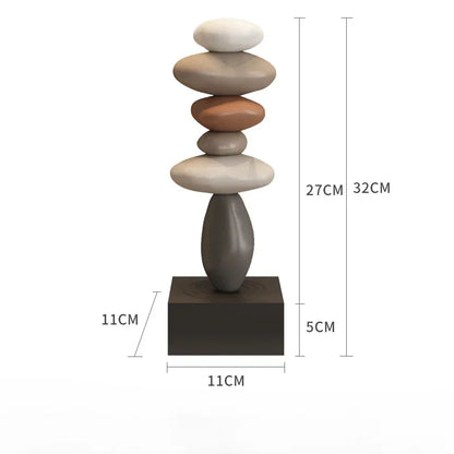Modern Monzzi Style Decorative Resin Miniatures for Office and Living Room