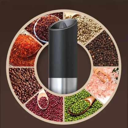 Monzzi Stainless Steel Electric Pepper and Spice Grinder