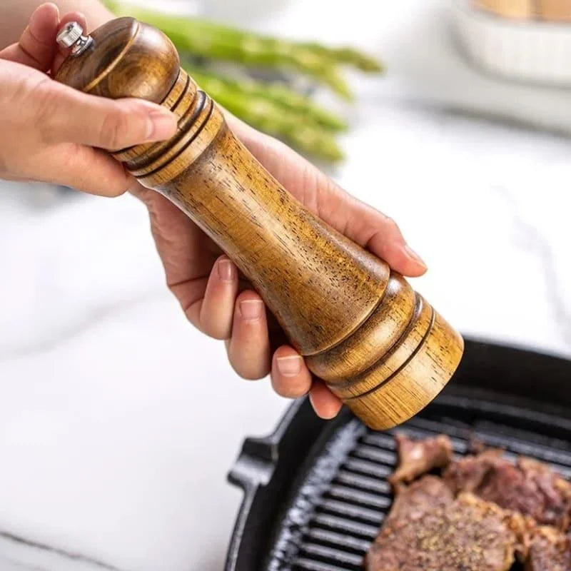 Monzzi Wood Manual Pepper and Spice Grinder