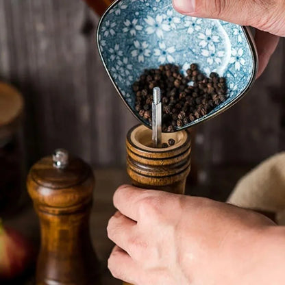 Monzzi Wood Manual Pepper and Spice Grinder