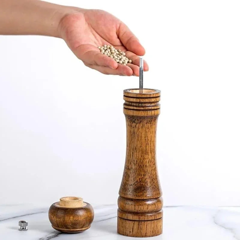 Monzzi Wood Manual Pepper and Spice Grinder