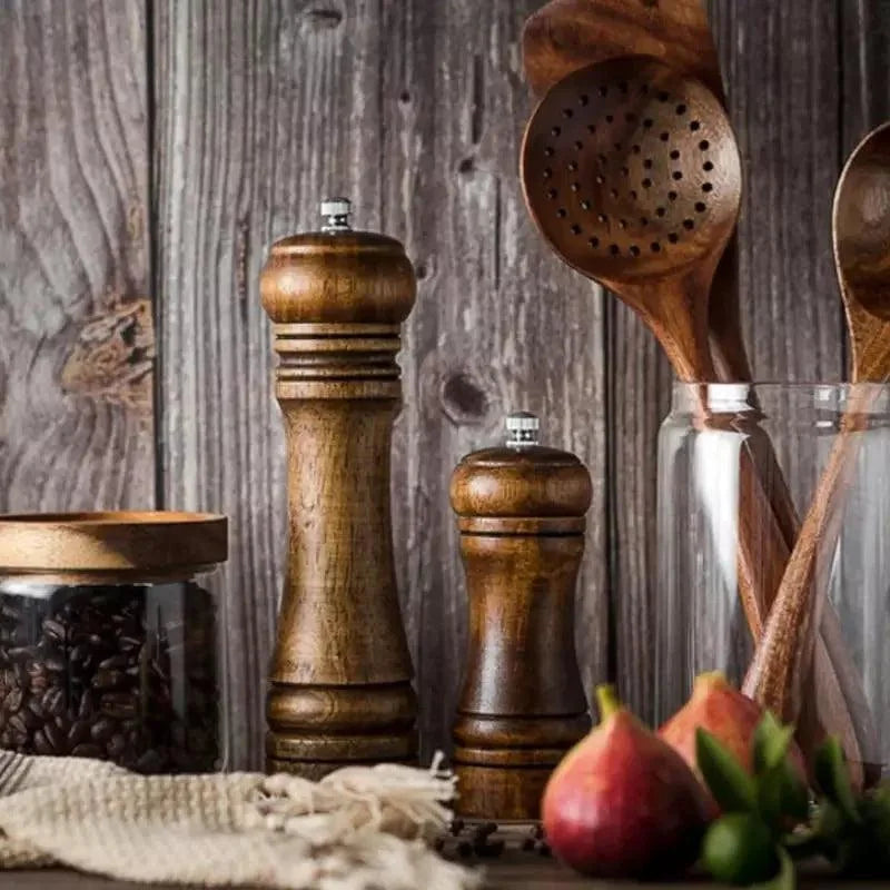 Monzzi Wood Manual Pepper and Spice Grinder