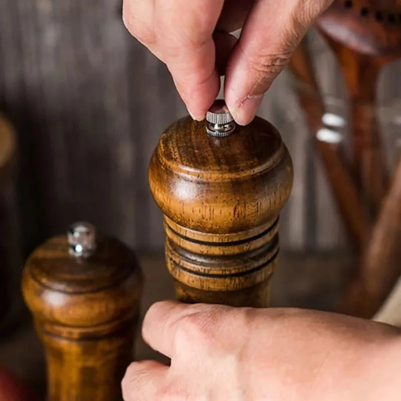 Monzzi Wood Manual Pepper and Spice Grinder