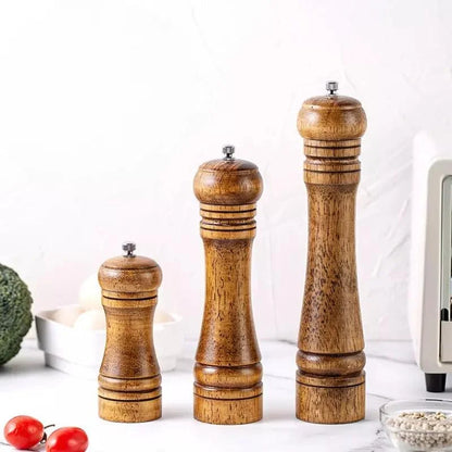 Monzzi Wood Manual Pepper and Spice Grinder