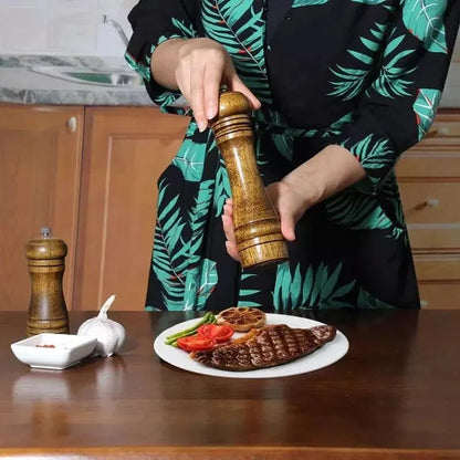 Monzzi Wood Manual Pepper and Spice Grinder