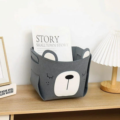 Monzzi Fabric Toy Organizer for Kids - Foldable with Handles