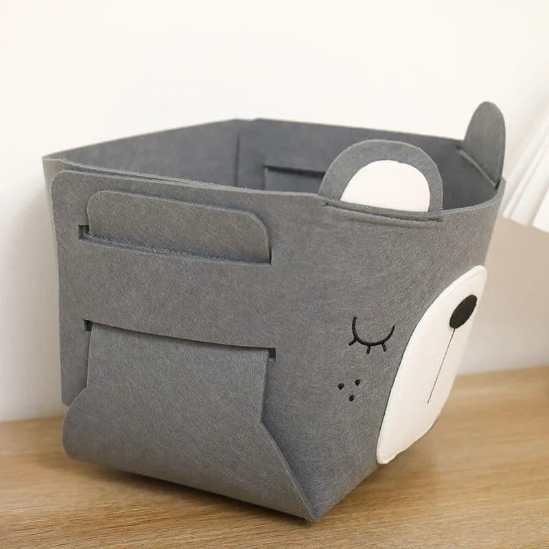 Monzzi Fabric Toy Organizer for Kids - Foldable with Handles