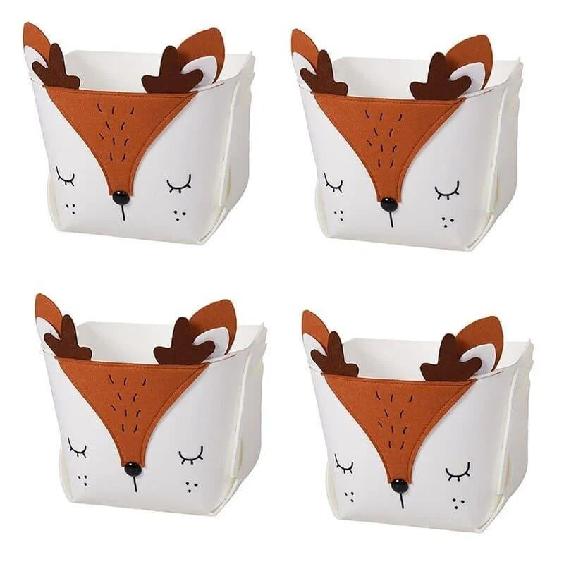 Collapsible Fabric Toy Storage Bin with Lenogue Handles