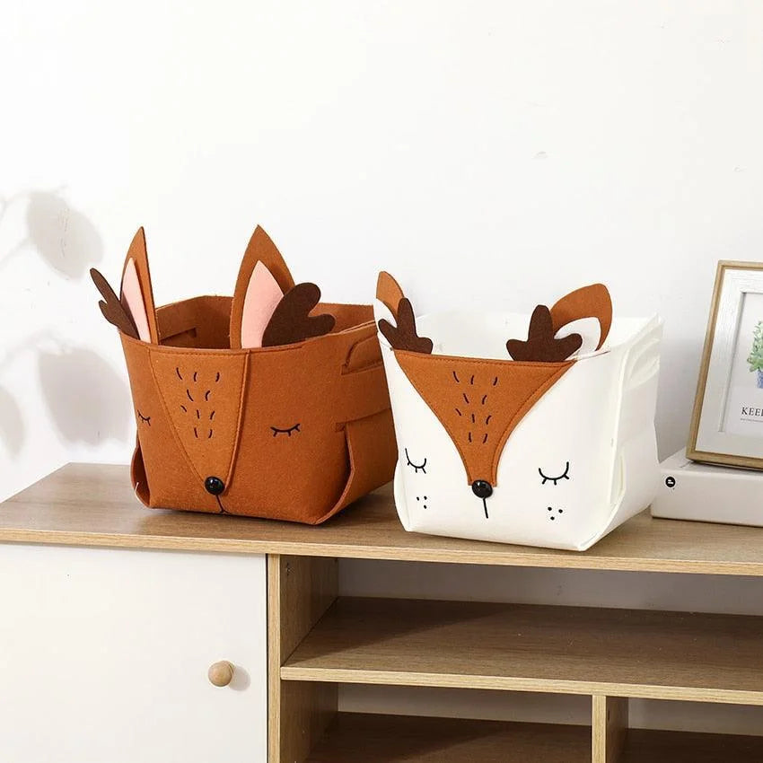 Monzzi Fabric Toy Organizer for Kids - Foldable with Handles
