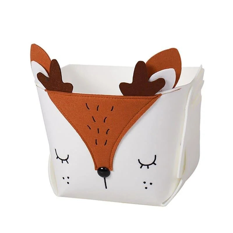 Collapsible Fabric Toy Storage Bin with Lenogue Handles